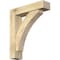 Ekena Millwork Thorton Block Rough Sawn Bracket w/ Offset Brace, Douglas Fir, 6"W x 24"D x 28"H BKT0604X24X28THR05RDF - alternate 1
